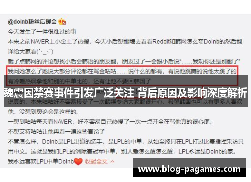 魏震因禁赛事件引发广泛关注 背后原因及影响深度解析