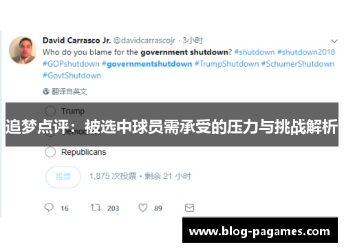 追梦点评：被选中球员需承受的压力与挑战解析